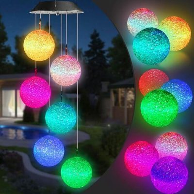 Wisząca Solarna Lampa Ogrodowa LED | AURAWIND