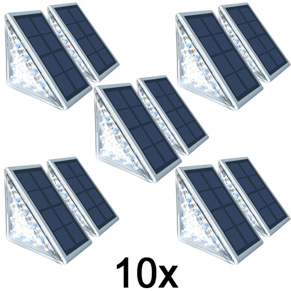 5x Wodoodporna lampa solarna (2 sztuki) | LUMOSTEP