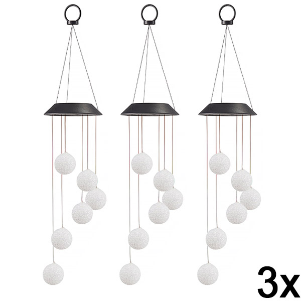 3x Wisząca Solarna Lampa Ogrodowa LED | AURAWIND
